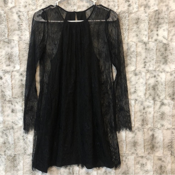 BCBGeneration Dresses & Skirts - NWT BCBG women’s Black Lace Overlay Sleeveless Dress Size XS